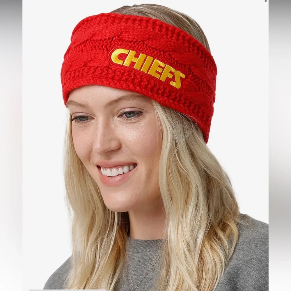 Kansas City Chiefs NWT FOCO Womens Knit Fit Headband